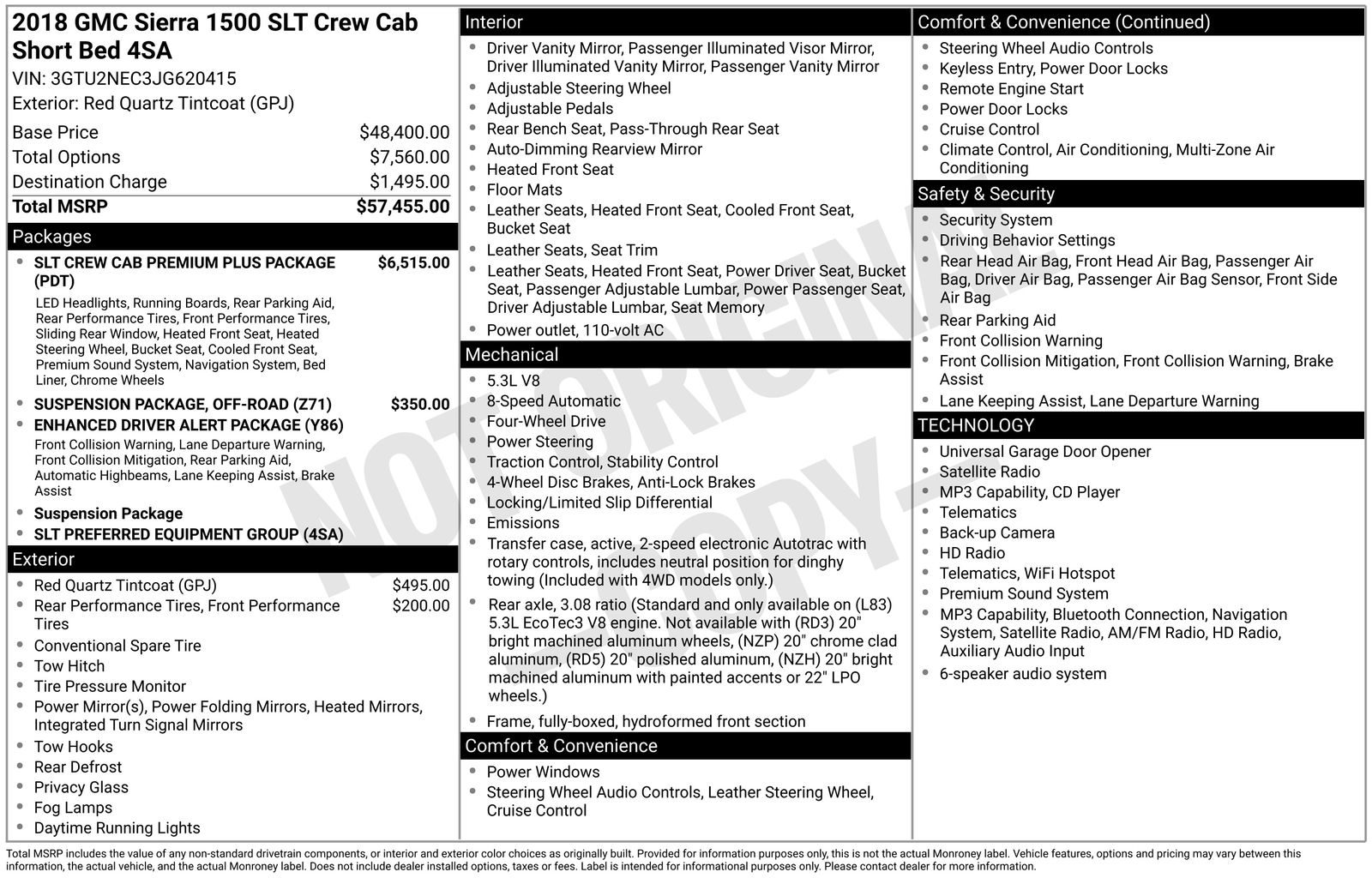 gmc sierra 1500 2018 3GTU2NEC3JG620415 image gmc sierra 1500 2018 3GTU2NEC3JG620415 image